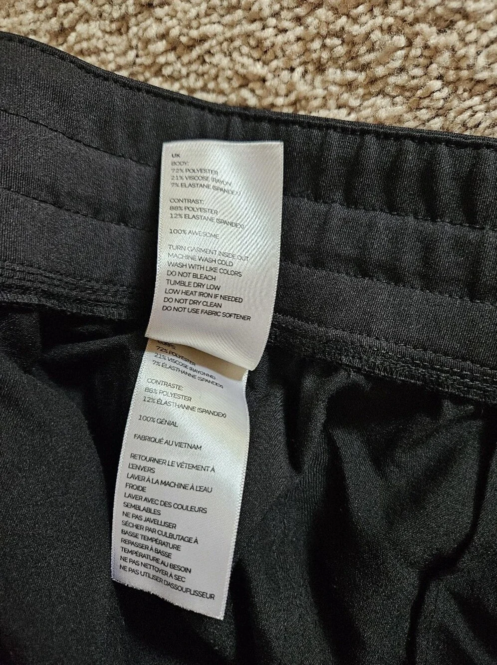 Figs Black Joggers